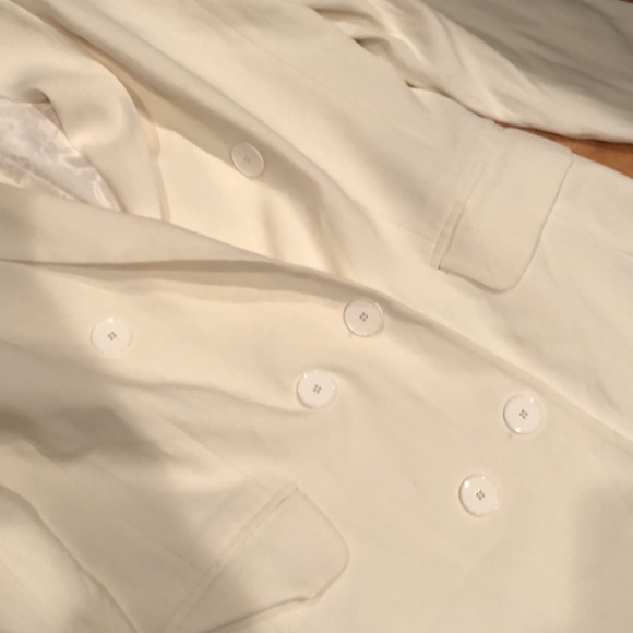 Sandro Paris White Double Breasted Blazer - Picture 3 of 7